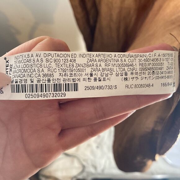 NWOT ZARA Blogger Favorite Brown Caramel Draped Shirt Maxi Dress - Picture 13 of 15